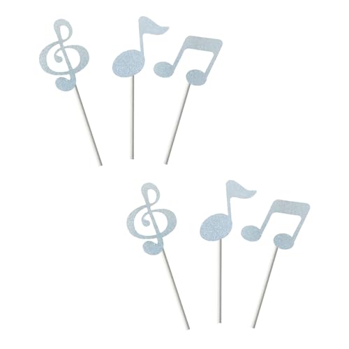 HUAJINGKEJI 1 Stück Musik-Kuchenaufsätze, bunt, Achtelnoten, Cupcake-Einsatz für Mottopartys, Papier, lebensmittelecht HUAJINGKEJI 1 Stück Musik-Kuchenaufsätze, bunt, Achtelnoten, Cupcake-Einsatz für Mottopartys, Papier, lebensmittelecht von HUAJINGKEJI