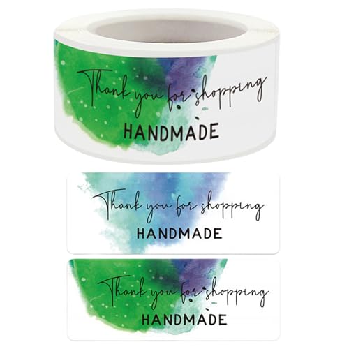 HUAJINGKEJI 120 Stück/Rolle "Thank You"-Aufkleber, Klebeetiketten zum Verpacken von Umschlägen, Versiegeln und Backen HUAJINGKEJI 120 Stück/Rolle "Thank You"-Aufkleber, Klebeetiketten zum Verpacken von Umschlägen, Versiegeln und Backen von HUAJINGKEJI