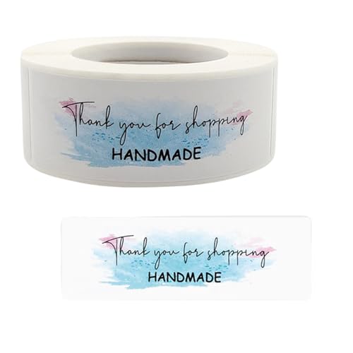 HUAJINGKEJI 120 Stück/Rolle "Thank You"-Aufkleber, Klebeetiketten zum Verpacken von Umschlägen, Versiegeln und Backen HUAJINGKEJI 120 Stück/Rolle "Thank You"-Aufkleber, Klebeetiketten zum Verpacken von Umschlägen, Versiegeln und Backen von HUAJINGKEJI