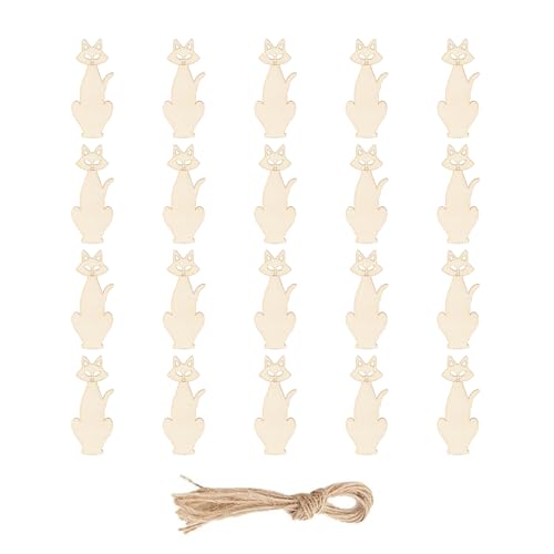 HUAJINGKEJI 20 Stück Holz Halloween Handgemachte hängende Ornamente Elegante Bastelsets für Zuhause Klassenzimmer Party HUAJINGKEJI 20 Stück Holz Halloween Handgemachte hängende Ornamente Elegante Bastelsets für Zuhause Klassenzimmer Party von HUAJINGKEJI