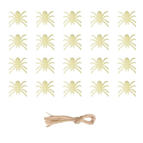 HUAJINGKEJI 20 Stück Holz Halloween Handgemachte hängende Ornamente Elegante Bastelsets für Zuhause Klassenzimmer Party HUAJINGKEJI 20 Stück Holz Halloween Handgemachte hängende Ornamente Elegante Bastelsets für Zuhause Klassenzimmer Party von HUAJINGKEJI