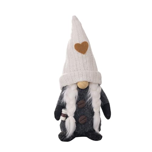 HUAJINGKEJI Coffee Plushs Coffee Dwarfs with Knitted Hat Coffee Figure for Coffee Enthusiasts Toy von HUAJINGKEJI