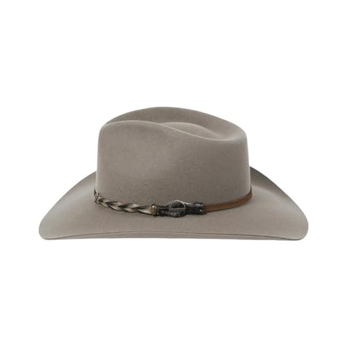 HUAJINGKEJI Cowboyhut, klassischer Fedoras für Damen und Herren, mit PU-Gürtel, Panamahut, breite Krempe, Wollhut, Cosplay, Kostüm, formelle Themenparty, Kopfbedeckung von HUAJINGKEJI