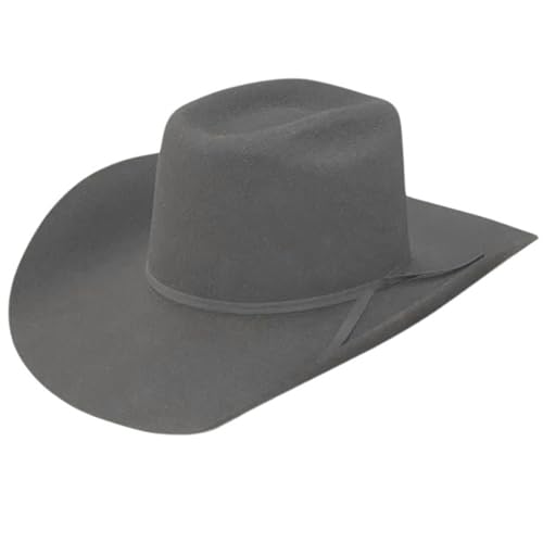 HUAJINGKEJI Cowboyhut, klassischer Hut für Damen und Herren, mit gewebtem Gürtel, Panamahut, Wolle, Trilbies, Hut, Cosplay, Kostüm, Mottoparty, Gentleman-Hut von HUAJINGKEJI