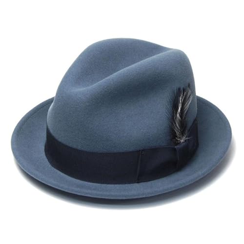 HUAJINGKEJI Eleganter französischer Hut für Damen, Karneval, Festival, formelle Versammlung, Hut, Bandhut, Fedora-Hut für Damen von HUAJINGKEJI