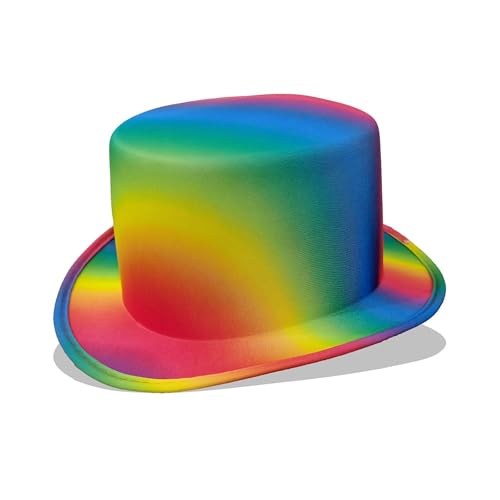 HUAJINGKEJI Großer Hut in Regenbogenfarben, für Musik-Festivals, Erwachsene, Unisex, alle passenden Kopfbedeckungen, Bühnenshow-Hut für Themen HUAJINGKEJI Großer Hut in Regenbogenfarben, für Musik-Festivals, Erwachsene, Unisex, alle passenden Kopfbedeckungen, Bühnenshow-Hut für Themen von HUAJINGKEJI