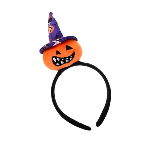 HUAJINGKEJI Halloween-Kürbis-Stirnbänder, verstellbare Kinder-Kopfbedeckung, bequemer Kopfschmuck für Kinder- und Erwachsenenkostüme von HUAJINGKEJI