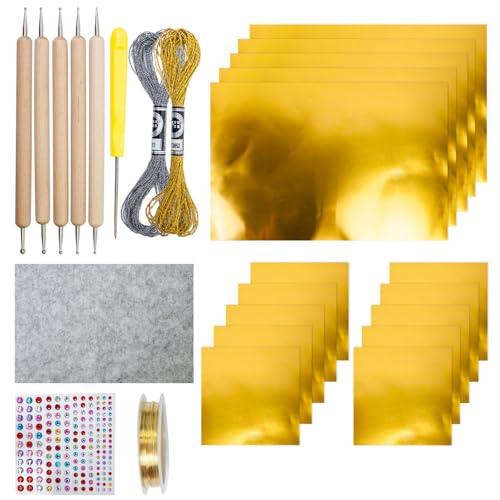 HUAJINGKEJI Weihnachtsschmuck-Bastelset für Familienaktivitäten mit Aluminiumblech und Holzgriff HUAJINGKEJI Weihnachtsschmuck-Bastelset für Familienaktivitäten mit Aluminiumblech und Holzgriff von HUAJINGKEJI