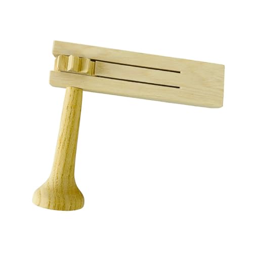 Holz-Ratsche Geräuschmacher Handheld Soundboard Kastagnetten Rassel Percussion Musikinstrument Kinder Musikspielzeug von HUANGENG