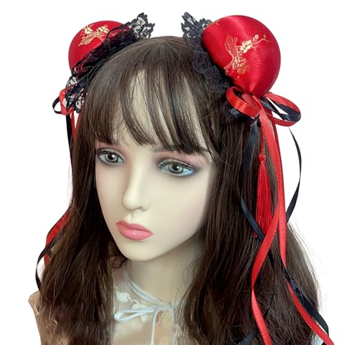 RibbonBows Haarspange für Damen, modische Schleife, Haarklammer, Cosplay, Kostüm, Kopfschmuck, Rollenspiel, Haarspange von HUANIZI