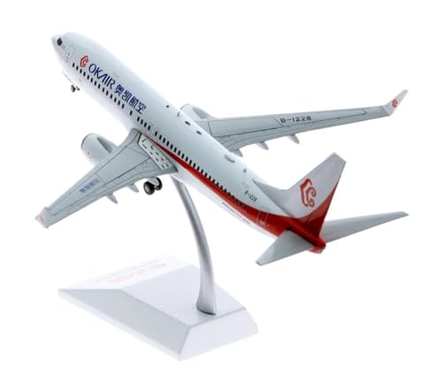 HUANTY Aerobatic Flugzeug 1:200 - Wings XX2078 OK AIR Plane Airlines Boeing 737-800 Druckguss-Flugzeug Jet Modell B-1228 von HUANTY