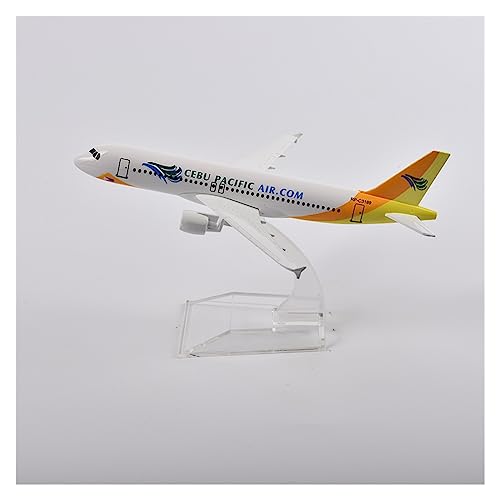 HUANTY Aerobatic Flugzeug 16 cm Cebu Pacific Air Airbus A320 Flugzeugmodell Im Maßstab 1:400, Flugzeugmodell, Flugzeugmodell Aus Metalldruckguss(EIN) von HUANTY