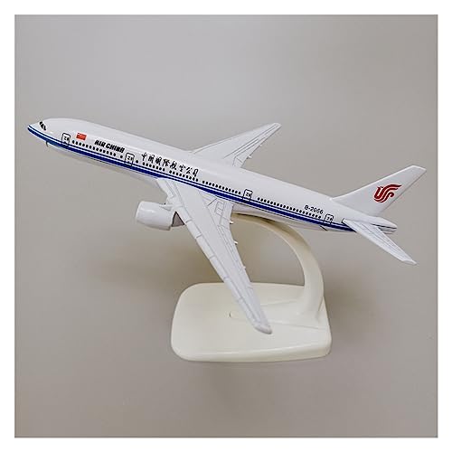 HUANTY Aerobatic Flugzeug 16 cm Für Boeing 777 Airways 1/400 Skala -Flugzeugmodell W Stand Für China B777 Airlines Dascast Flugzeugmodell von HUANTY