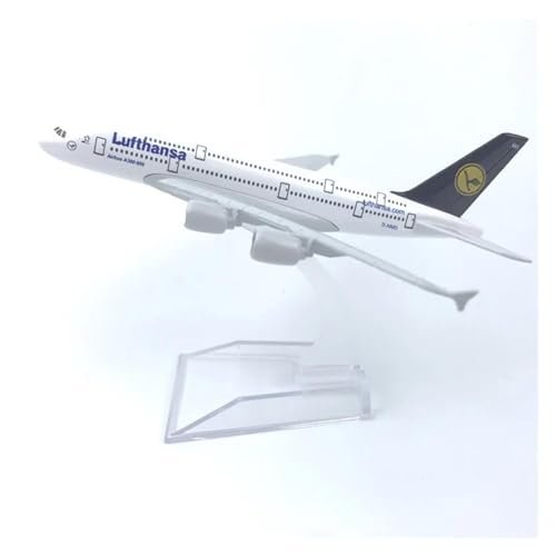 HUANTY Aerobatic Flugzeug 16CM 1:400 Modell Diecast Legierung Flugzeug Air A380 Airline Display Modell Mit Stand Spielzeug von HUANTY