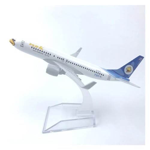 HUANTY Aerobatic Flugzeug 16CM 1:400 Modelldruckguss-Legierungsflugzeug Air Airways White Bird NOK B737 Airline-Modell Mit Standdisplay von HUANTY