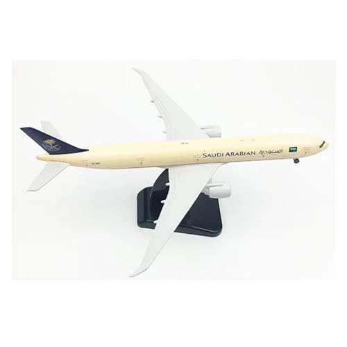 HUANTY Aerobatic Flugzeug 20 cm Saudi Arabian Airlines Boeing 777 Flugzeugmodell 16 cm B747 Legierungsmetall-Druckguss-Flugzeugmodell Spielzeugflugzeug(Farbe:EIN) von HUANTY