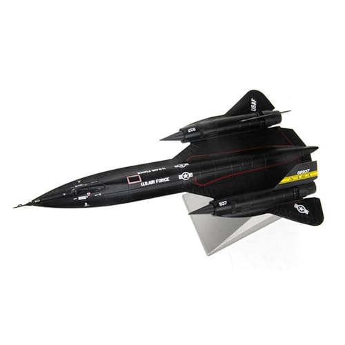 HUANTY Aerobatic Flugzeug Aufklärungsflugzeug Der US Air Force SR-71 Blackbird. Legierungsmodell SR71, 1:200 Druckguss-Flugzeugmodell(Farbe:B) von HUANTY