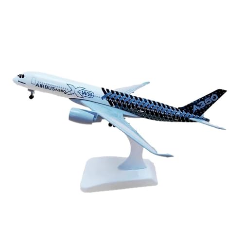 HUANTY Aerobatic Flugzeug Für Airbus A350 Prototyp Flugzeug Flugzeug Modell Diecast Flugzeug Spielzeug Verkehrsflugzeug Kinder Weihnachten Sammlerstück Display 20CM von HUANTY