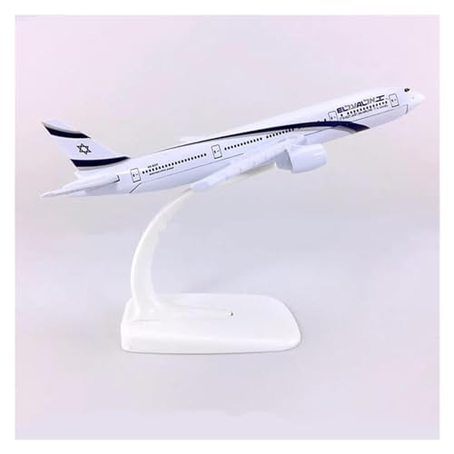 HUANTY Aerobatic Flugzeug Für Israel Airlines Boeing B777 Flugzeug Israel Airway Metall Modell Spielzeug Sammeln 16CM Flugzeuge von HUANTY