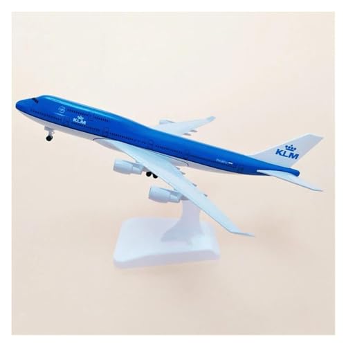 HUANTY Aerobatic Flugzeug Für KLM Boeing B747 Royal Dutch Airlines Flugzeug Flugzeug Legierung Modell Spielzeug Mit Fahrwerk Sammeln 20CM Flugzeuge von HUANTY