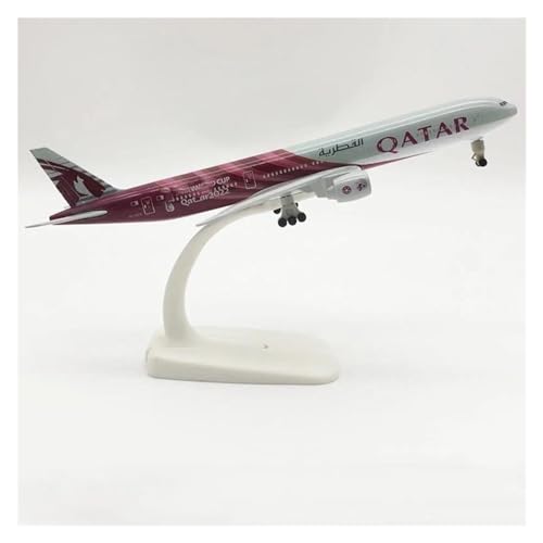 HUANTY Aerobatic Flugzeug Für Qatar Airways Boeing B777 Modell Flugzeug Flugzeug Metall Diecast Modell Spielzeug Sammeln 20 cm Flugzeuge von HUANTY