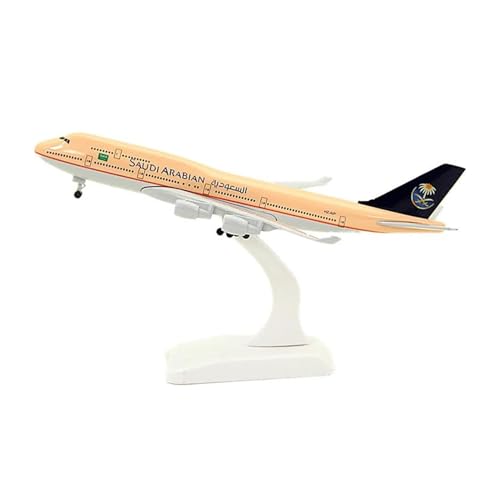 HUANTY Aerobatic Flugzeug Für SAUDI ARABIAN AIRLINES Boeing B747 Diecast Flugzeug Sammeln Modell Spielzeug Kinder 20CM Flugzeug von HUANTY