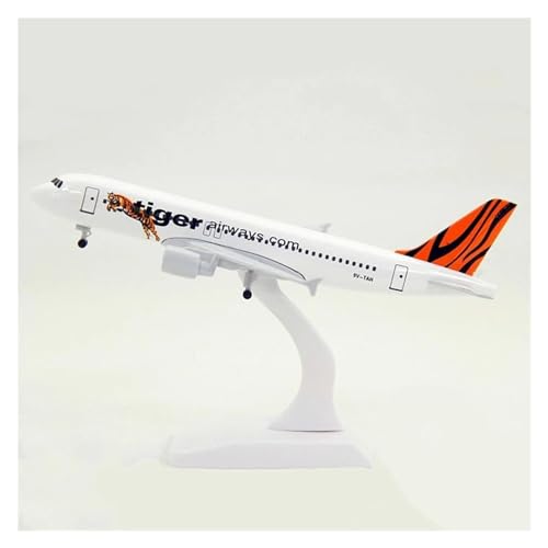 HUANTY Aerobatic Flugzeug Für Singapur Tiger Airways Flugzeug Spielzeug 20CM Airbus A320 Flugzeug Modell Diecast Flugzeug Airliner Kid Sammeln von HUANTY