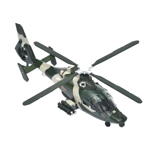 HUANTY Aerobatic Flugzeug Maßstab 1:100 Straight 9 Helicopter Armed Mini Simulation Aircraft Z9 Model Dolphin Alloy DieCast Birthday - von HUANTY