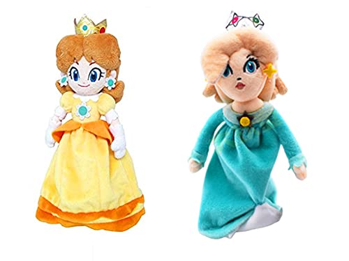 Supr Mari All Star Collection Plüschtier Prinzessin Pfirsich Rosalina & Gänseblümchen gefüllt, 20,3 cm (PrincessRosalina & Daisy) von HUAWELL