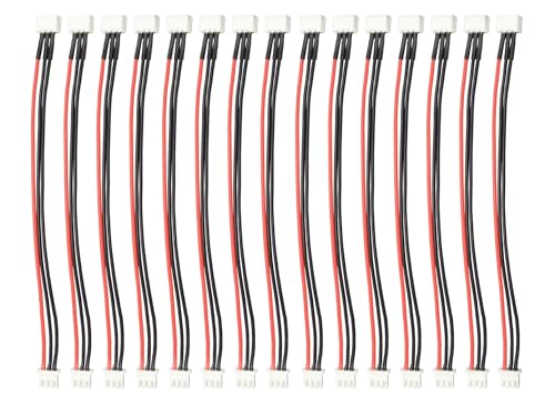 HUAZIZ 15 Stück 2S JST-XH LiPo Akku Balance Ladegerät Verlängerungskabel 20cm 22AWG, Verlängerungskabel für das Batterie-Ladegerät, Lipo Baterrie JST-XH Stecker Ladekabel von HUAZIZ