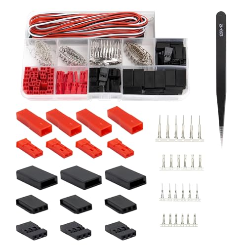 HUAZIZ 80 Sets Servo Stecker Verbinder Buchse Crimp Pin Kabel Kit kompatibel JR JST SYP Futaba von HUAZIZ