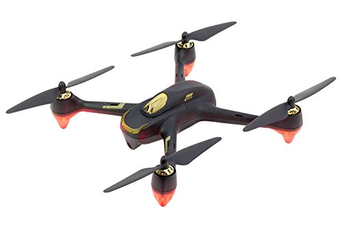 Hubsan 15030000 - Quadrocopter, Drohne Hubsan X4 FPV Brushless Quadrocopter Schwarz - RTF-Drohne mit HD-Kamera, GPS, Follow-Me, Akku, Ladegerät und Fernsteuerung mit integriertem Farb-Monitor (H501S) von HUBSAN