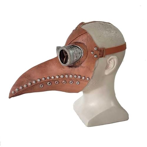 HUCAYD Halloween Plagen Ärzte Maske Schwarze Vogelmasken mit Langnase Vogelschnabel Steampunk Cosplay Party Requisiten für Erwachsene von HUCAYD