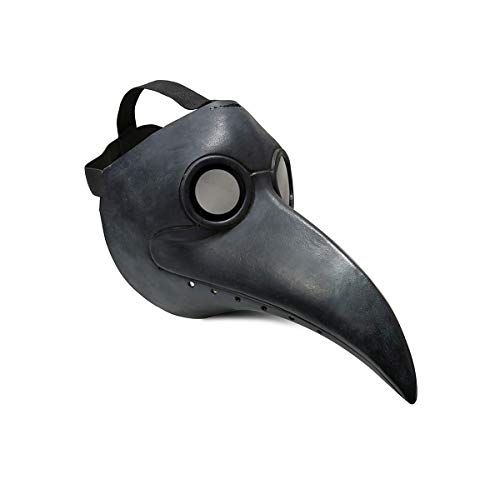 HUCAYD Halloween Plagen Ärzte Maske Schwarze Vogelmasken mit Langnase Vogelschnabel Steampunk Cosplay Party Requisiten für Erwachsene von HUCAYD