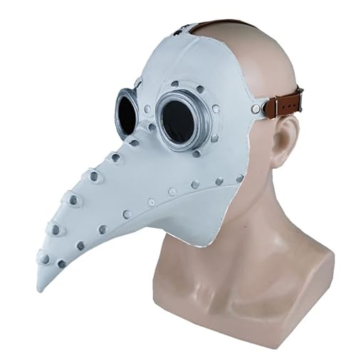 HUCAYD Halloween Plagen Ärzte Maske Schwarze Vogelmasken mit Langnase Vogelschnabel Steampunk Cosplay Party Requisiten für Erwachsene von HUCAYD