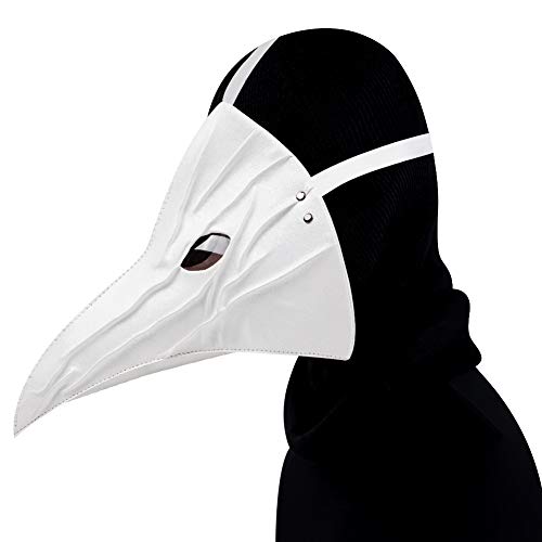 HUCAYD Halloween Plagen Ärzte Maske Schwarze Vogelmasken mit Langnase Vogelschnabel Steampunk Cosplay Party Requisiten für Erwachsene von HUCAYD