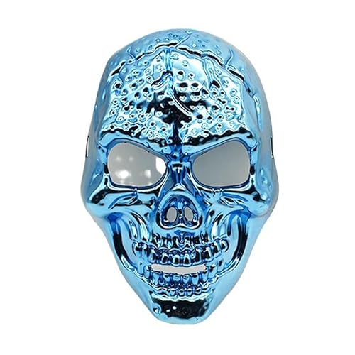 HUCAYD Skelett Biochemikalien Maske Schwarzer Hut Gruselige Totenkopfmaske Gruselige Vollkopfmaske Halloween Cosplay Requisiten für Erwachsene von HUCAYD