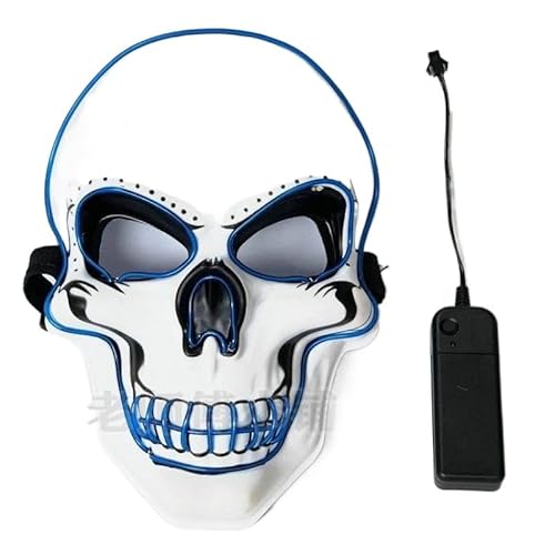 HUCAYD Skelett Biochemikalien Maske Schwarzer Hut Gruselige Totenkopfmaske Gruselige Vollkopfmaske Halloween Cosplay Requisiten für Erwachsene von HUCAYD