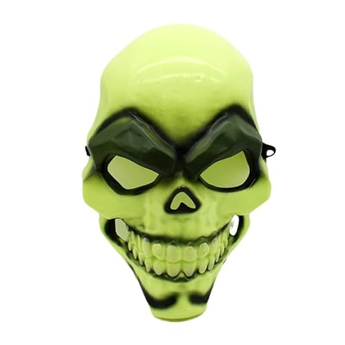 HUCAYD Skelett Biochemikalien Maske Schwarzer Hut Gruselige Totenkopfmaske Gruselige Vollkopfmaske Halloween Cosplay Requisiten für Erwachsene von HUCAYD