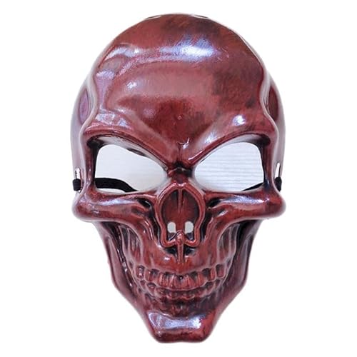 HUCAYD Skelett Biochemikalien Maske Schwarzer Hut Gruselige Totenkopfmaske Gruselige Vollkopfmaske Halloween Cosplay Requisiten für Erwachsene von HUCAYD