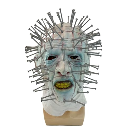 Walkings Deads Zombie-Maske Böses Biochemisches Monster Gruseliger Vollkopf Gruselige Laxet Maske Halloween Horror Cosplay Kostüm Requisiten für Erwachsene von HUCAYD