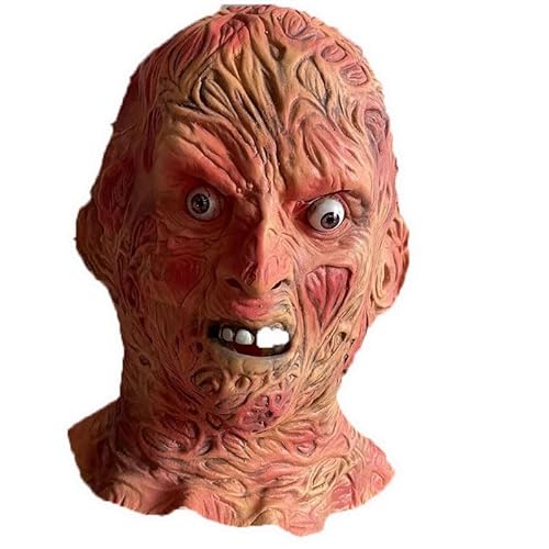 Walkings Deads Zombie-Maske Böses Biochemisches Monster Gruseliger Vollkopf Gruselige Laxet Maske Halloween Horror Cosplay Kostüm Requisiten für Erwachsene von HUCAYD