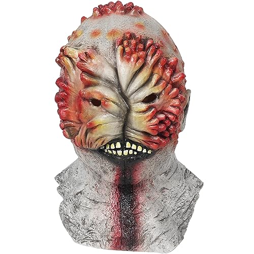 Walkings Deads Zombie-Maske Böses Biochemisches Monster Gruseliger Vollkopf Gruselige Laxet Maske Halloween Horror Cosplay Kostüm Requisiten für Erwachsene von HUCAYD