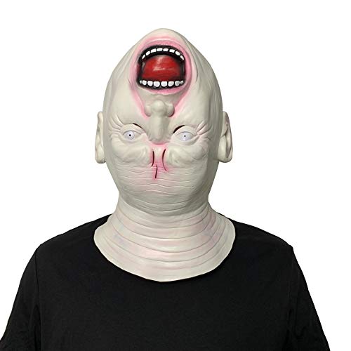 Walkings Deads Zombie-Maske Böses Biochemisches Monster Gruseliger Vollkopf Gruselige Laxet Maske Halloween Horror Cosplay Kostüm Requisiten für Erwachsene von HUCAYD