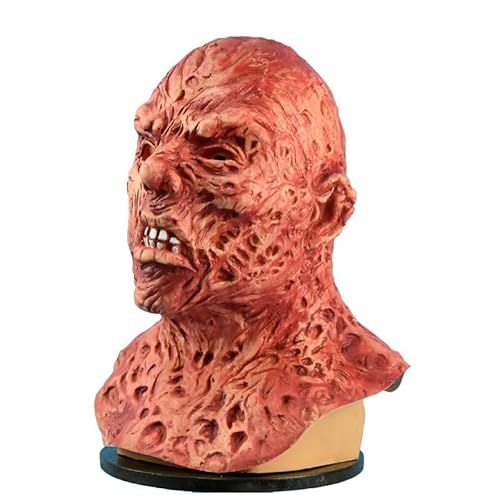 Walkings Deads Zombie-Maske Böses Biochemisches Monster Gruseliger Vollkopf Gruselige Laxet Maske Halloween Horror Cosplay Kostüm Requisiten für Erwachsene von HUCAYD