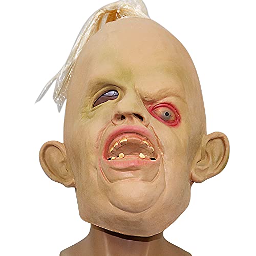 Walkings Deads Zombie-Maske Böses Biochemisches Monster Gruseliger Vollkopf Gruselige Laxet Maske Halloween Horror Cosplay Kostüm Requisiten für Erwachsene von HUCAYD