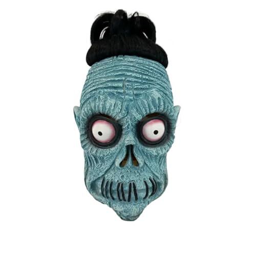 Walkings Deads Zombie-Maske Böses Biochemisches Monster Gruseliger Vollkopf Gruselige Laxet Maske Halloween Horror Cosplay Kostüm Requisiten für Erwachsene von HUCAYD