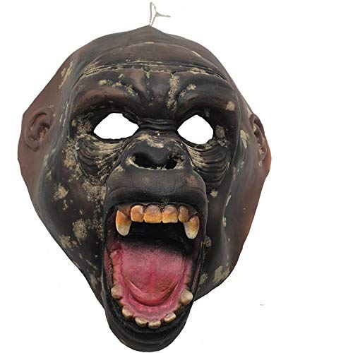 Walkings Deads Zombie-Maske Böses Biochemisches Monster Gruseliger Vollkopf Gruselige Laxet Maske Halloween Horror Cosplay Kostüm Requisiten für Erwachsene von HUCAYD