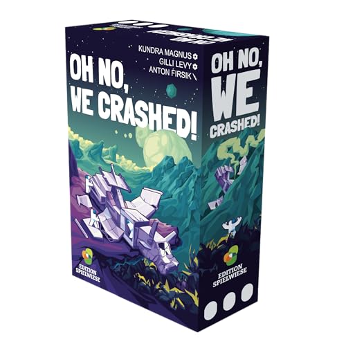 Edition Spielwiese, Oh no, we Crashed, kooperatives Weltraum Spiel, Spannendes Abenteuer im All, 10 einzigartige Planeten warten auf euch, Für 3–6 Spieler ab 6 Jahren Edition Spielwiese, Oh no, we Crashed, kooperatives Weltraum Spiel, Spannendes Abenteuer im All, 10 einzigartige Planeten warten auf euch, Für 3–6 Spieler ab 6 Jahren von HUCH!