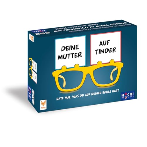 HUCH!, Deine Mutter auf Tinder - Partyspiel, Lustiges Ratespiel mit 50 Personen- und 50 Situationskarten, Spaß für die ganze Familie, Für 2–6 Spieler ab 14 Jahren HUCH!, Deine Mutter auf Tinder - Partyspiel, Lustiges Ratespiel mit 50 Personen- und 50 Situationskarten, Spaß für die ganze Familie, Für 2–6 Spieler ab 14 Jahren von HUCH!